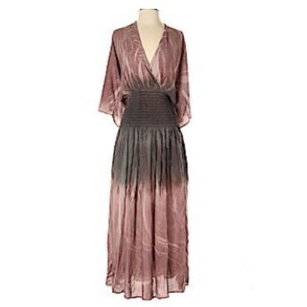 Blue Life Smocked Waist Maxi Dress Size Small - Picture 1 of 8